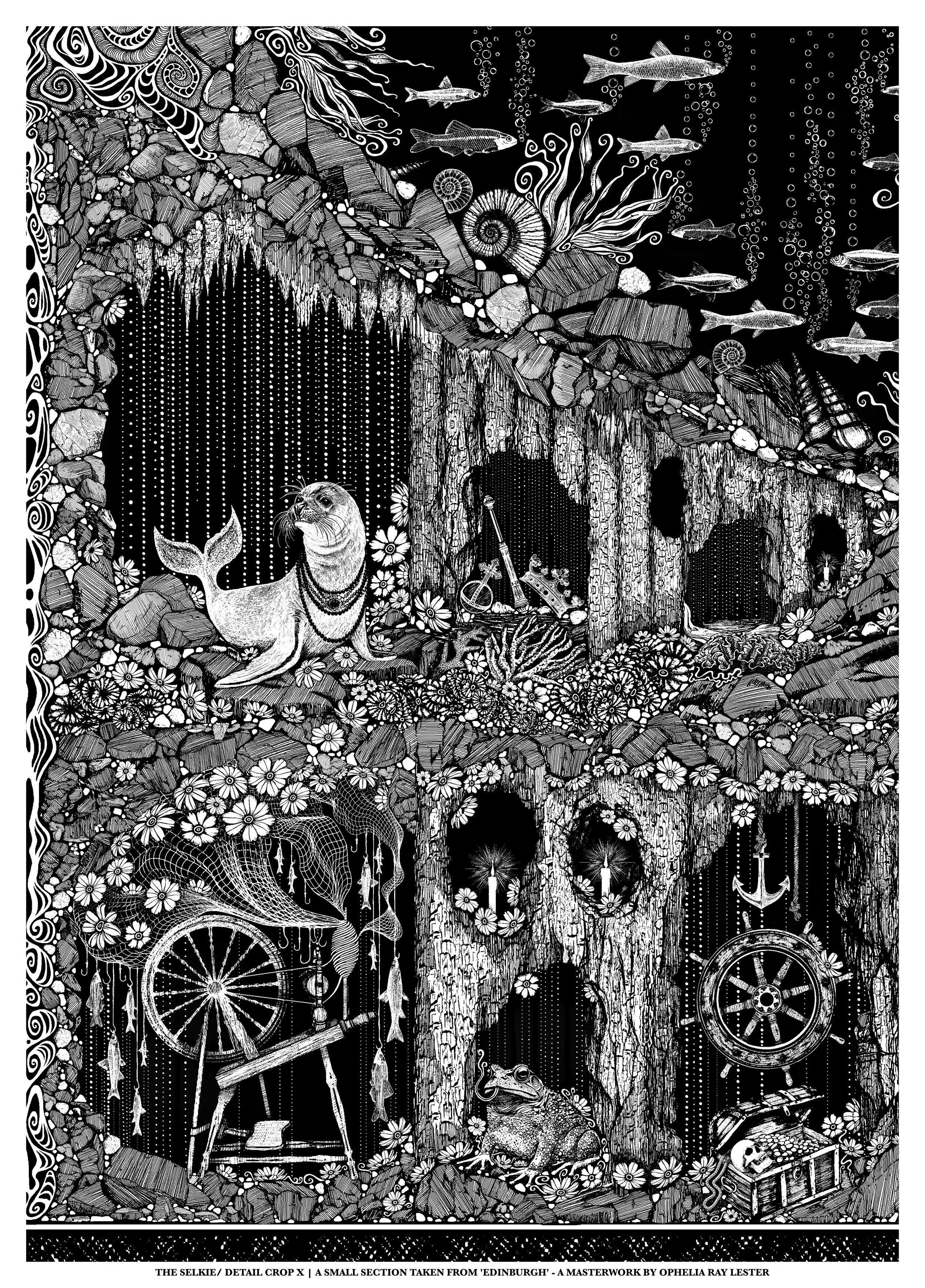 'The Selkie' - Mounted A4