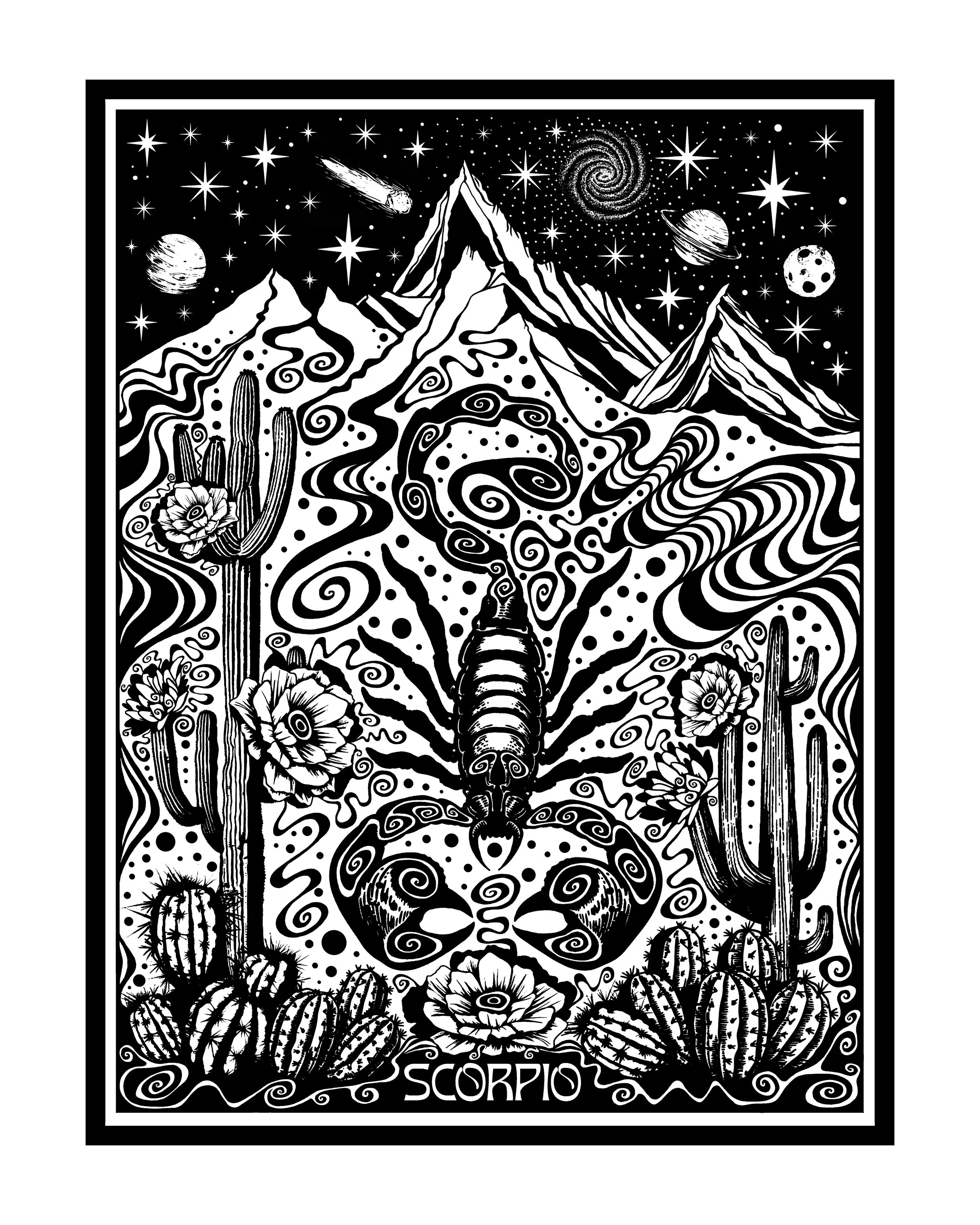'Scorpio' - Luxury Greetings Card