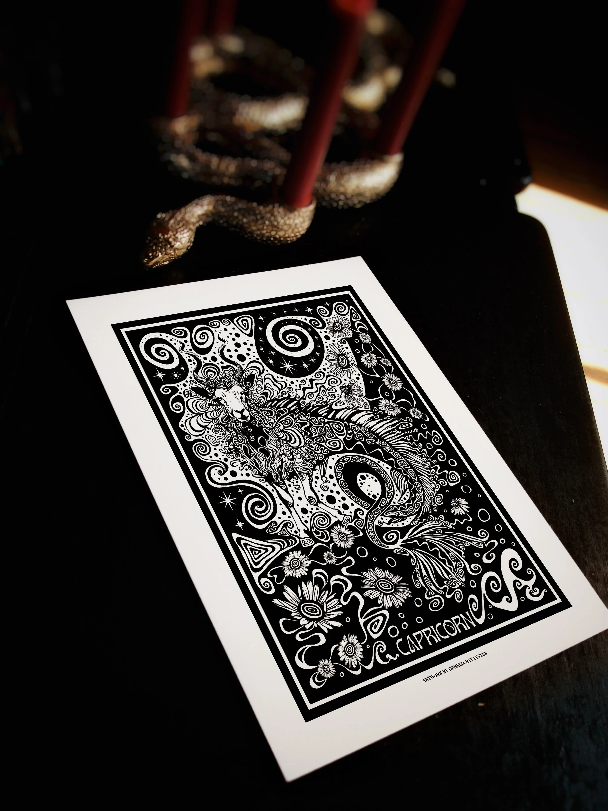 'Capricorn' - Fine Art Print - A4