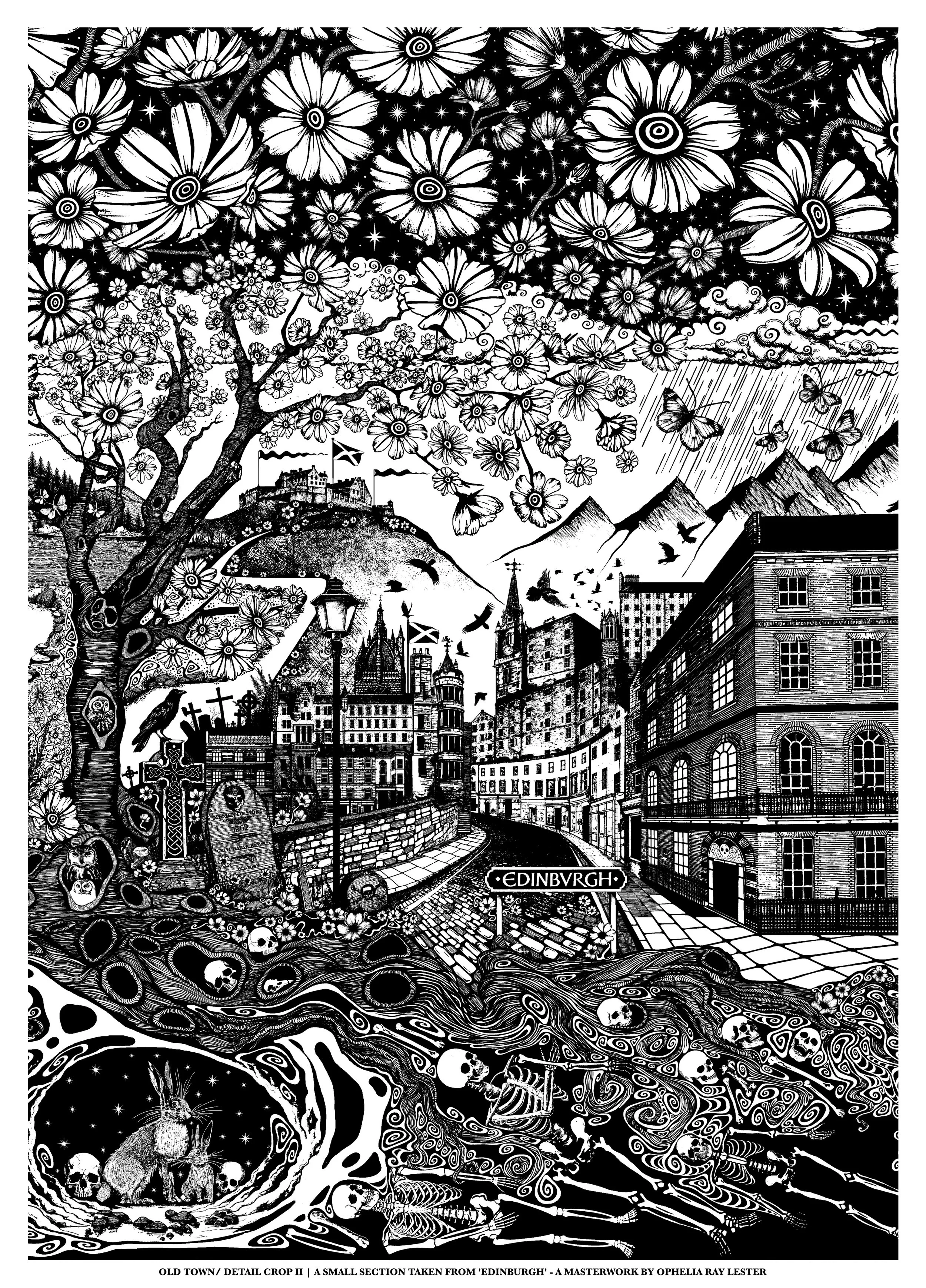 'Old Town' - Mounted A4