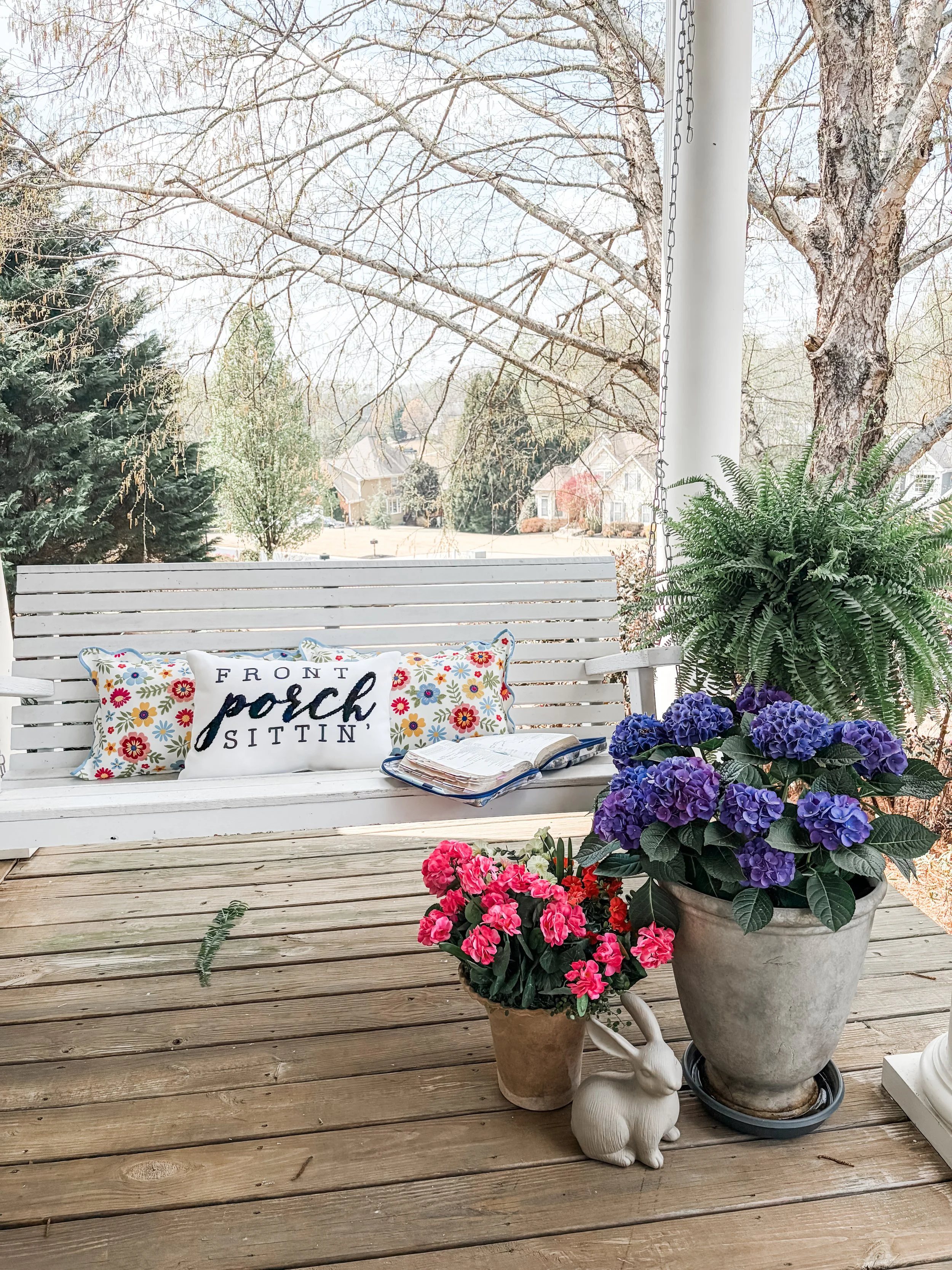 Stillness on the front porch- Learning sit at the feet of the Lord  (Copy)