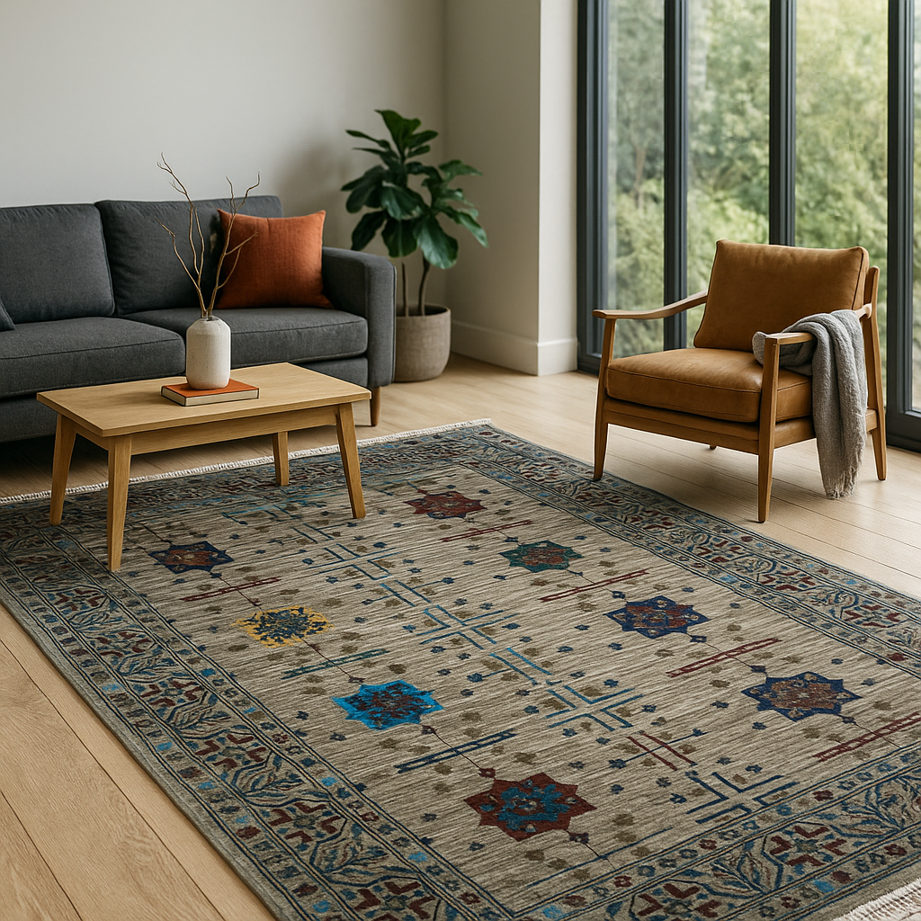 Tribal Kazak - 160.000 knots / m2 in natural dye hand spun chobi thread