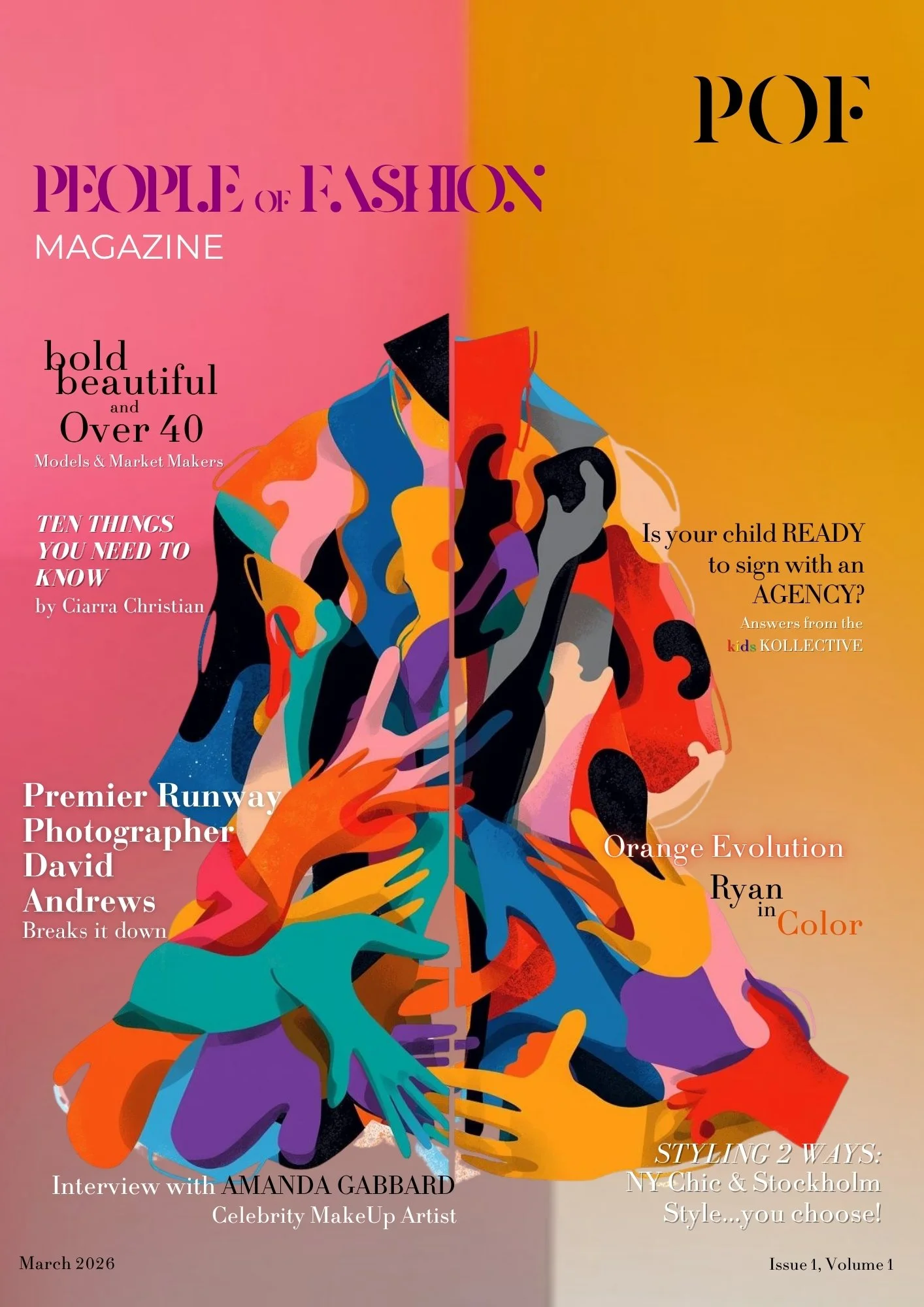 Premier Issue People of Fashion Magazine