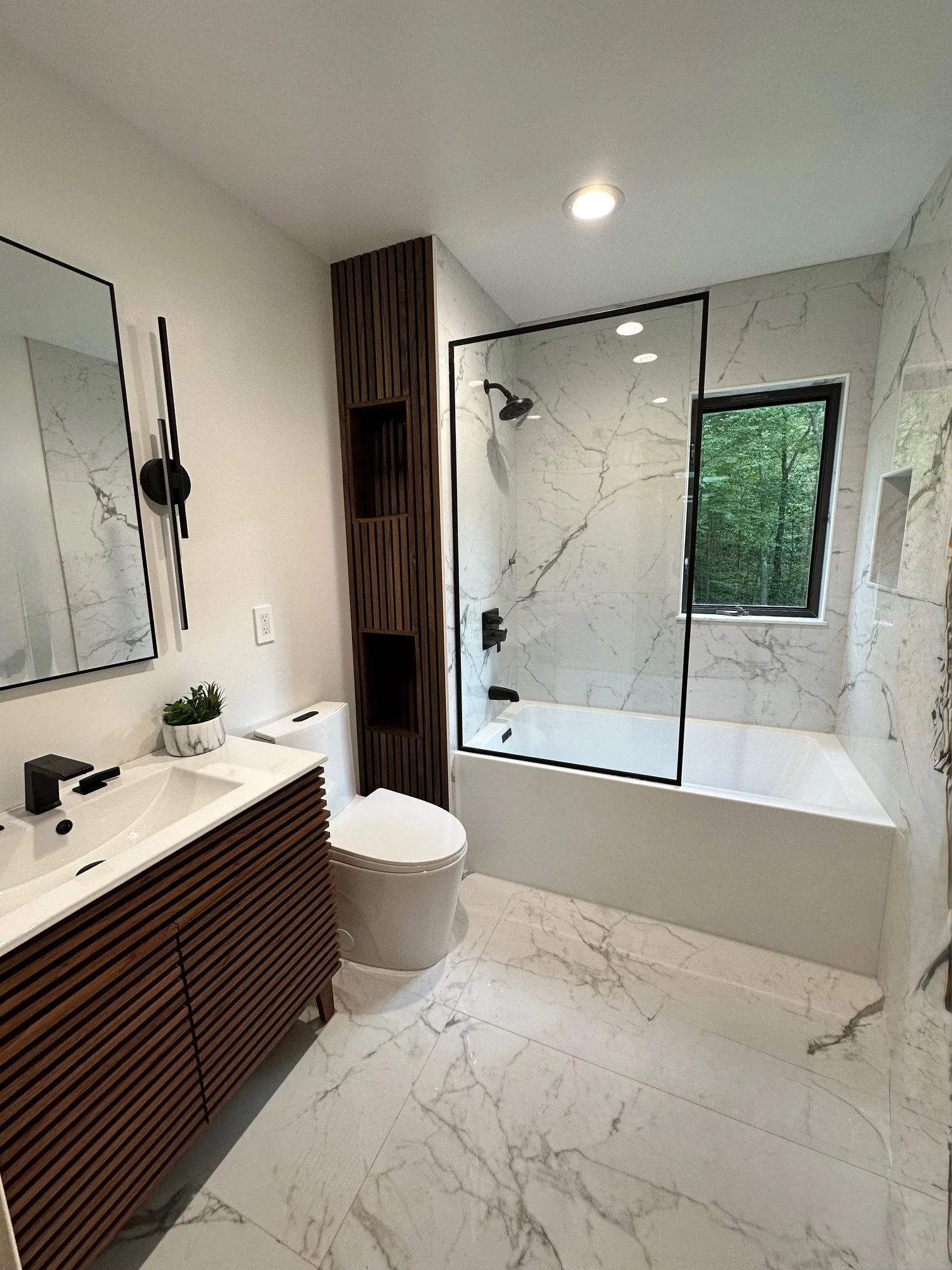 Walnut Guest Bath finished