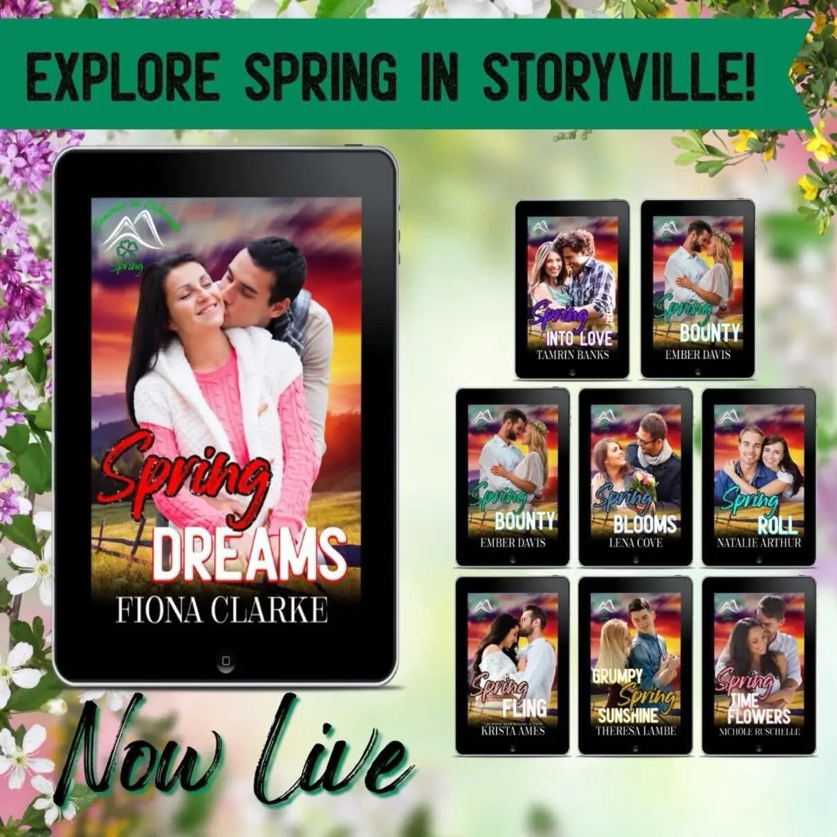 Now Available Spring Dreams by Fiona Clarke 

#smalltownromancebooks #kindleunlimitedromance #spicyromance #indieromanceauthor #authornicholeruschelle