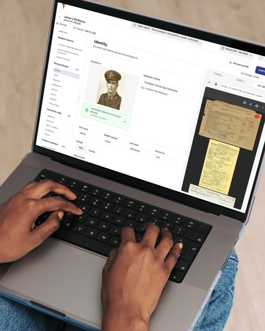 Website mock-up designed by Capital Content.