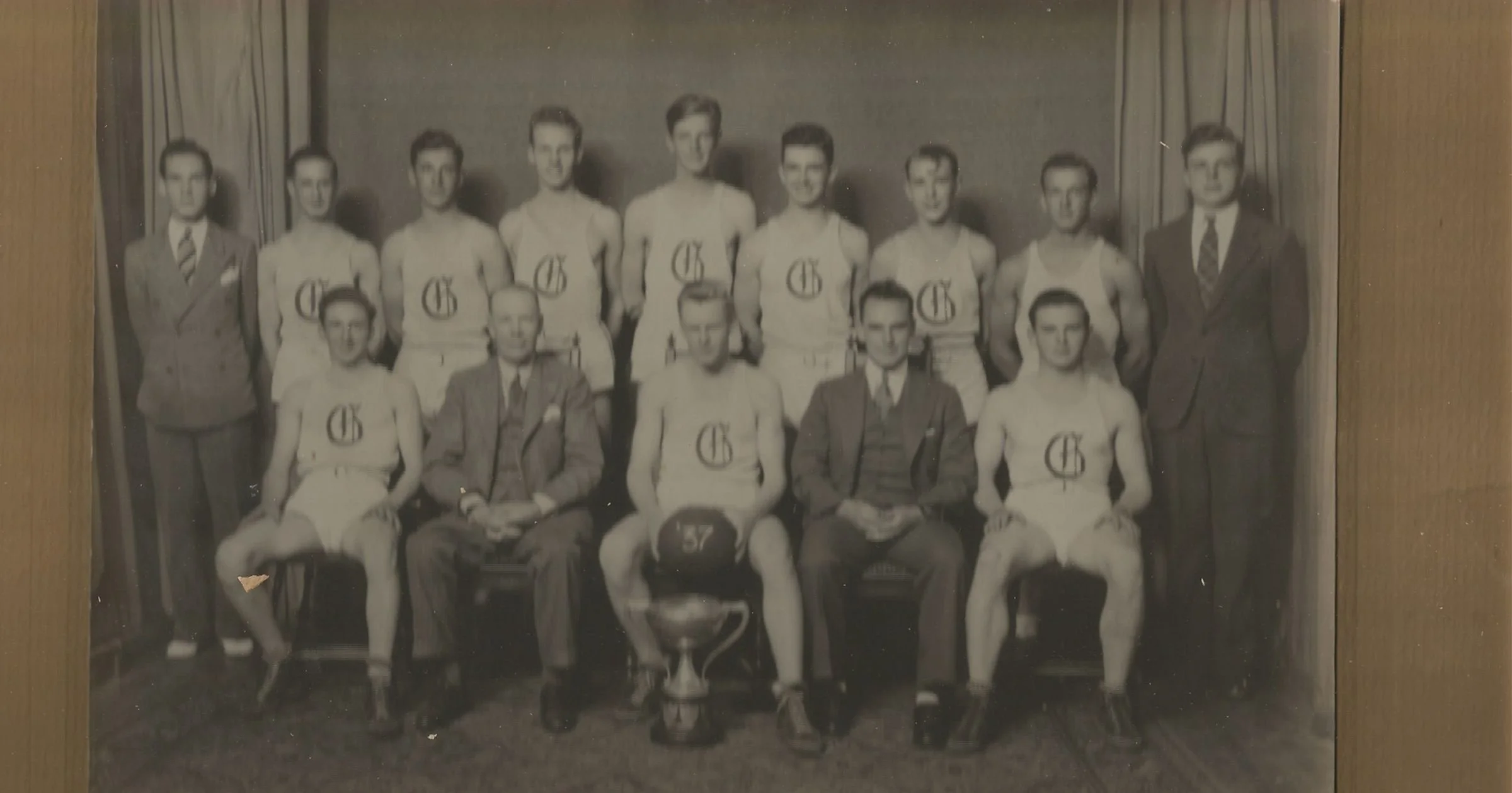 Title: GCVI Basketball Team
Date: 1936-37
Credit: Courtesy of Bill Cowan’s niece, Nancy Baele
Permission: Used with permission