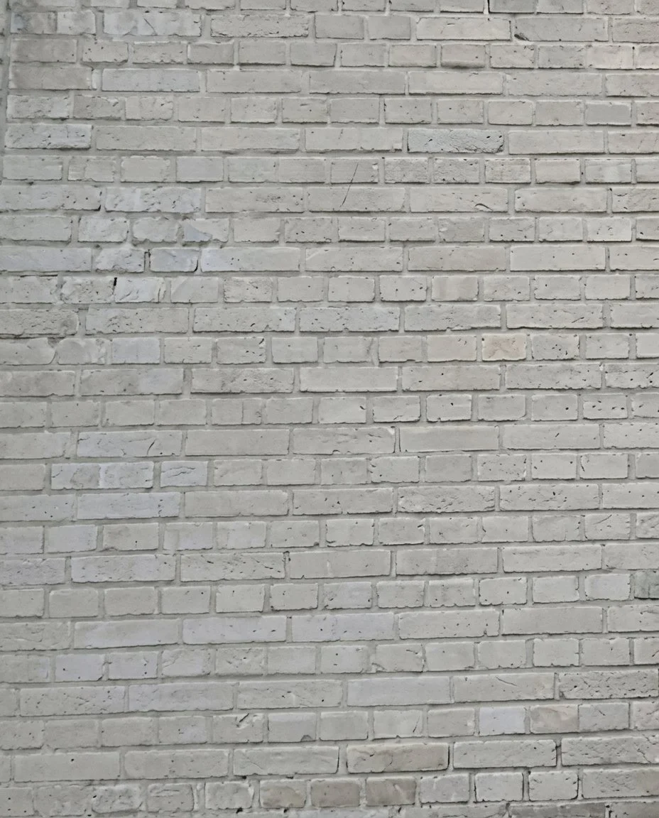 Mur en briques grises pour réemploi.