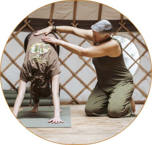 One to one yoga class with Stephanie in Great Missenden Yurt