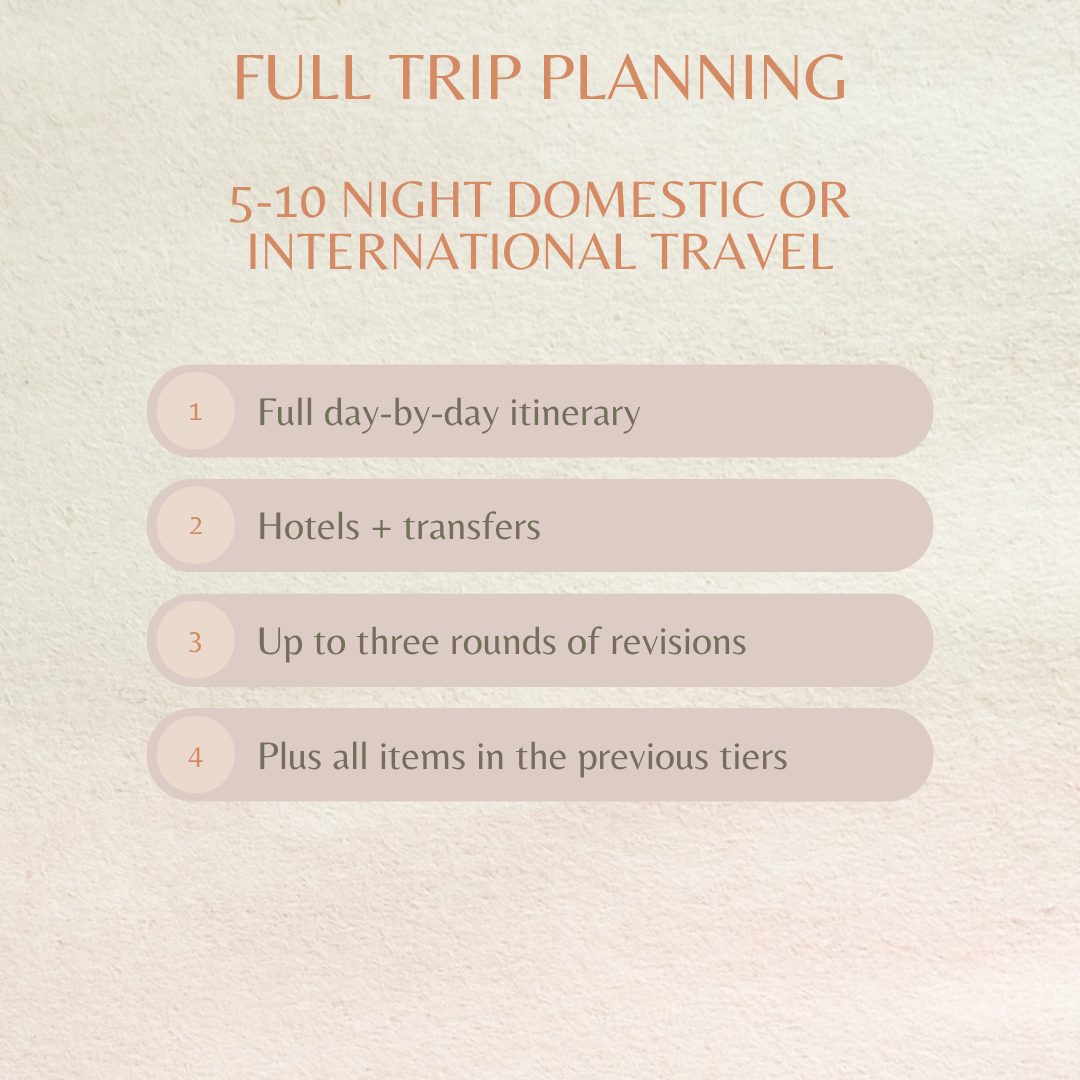 Full Trip Planning