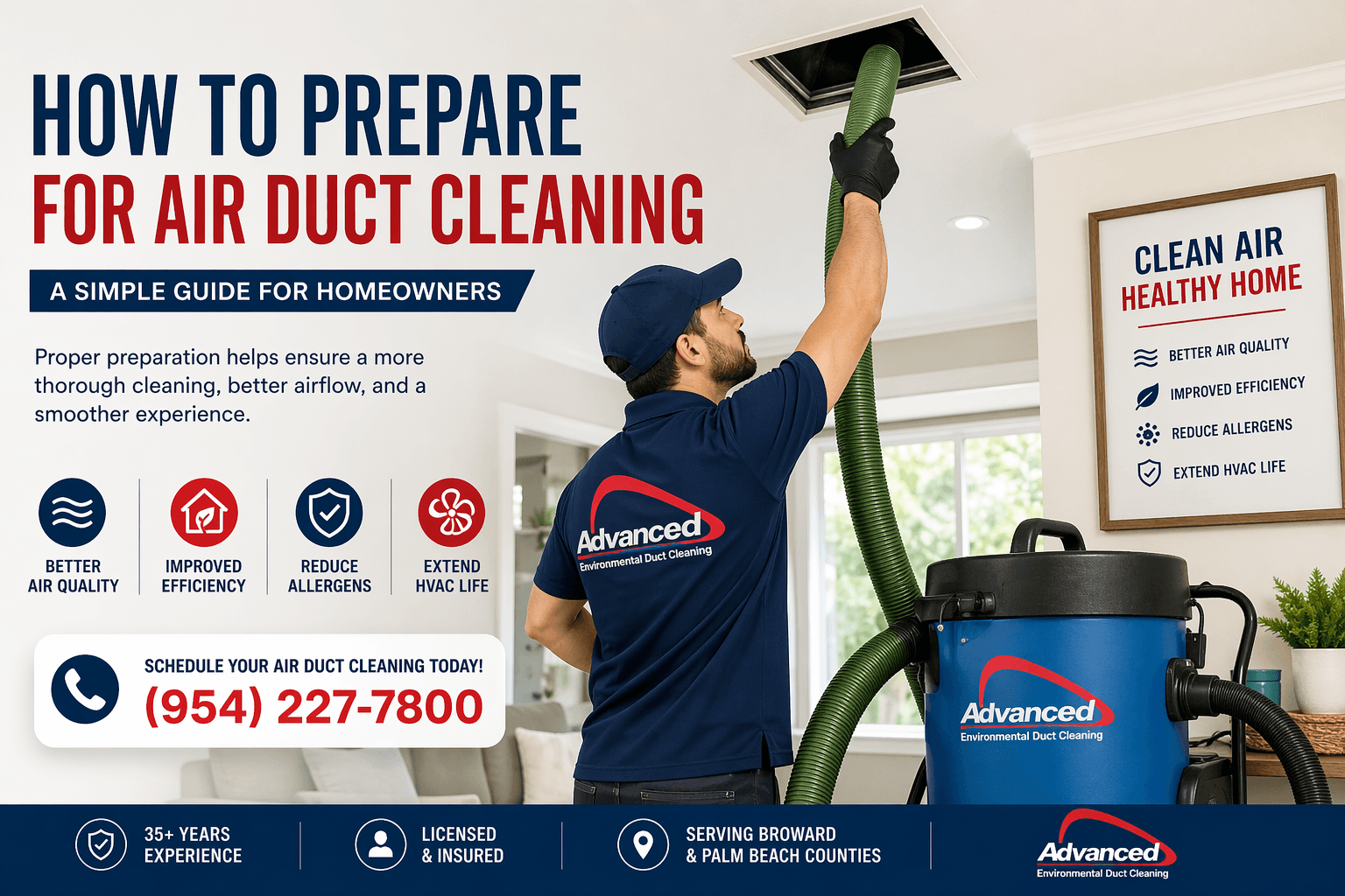 How to Prepare for Air Duct Cleaning in South Florida (Step-by-Step Guide for Homeowners)