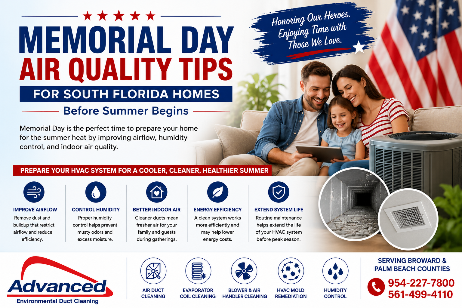 Memorial Day Air Quality Tips for South Florida Homes Before Summer Begins