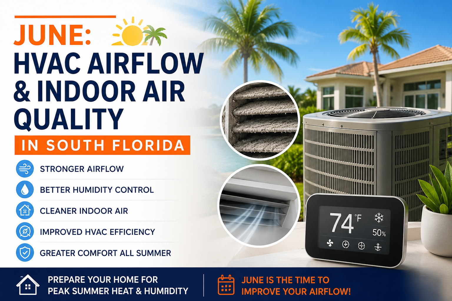 Why HVAC Airflow Problems Increase in June