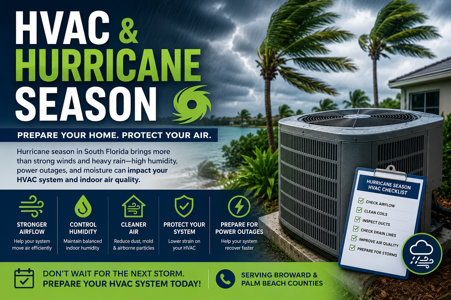 How Hurricane Season Can Affect HVAC Systems in South Florida