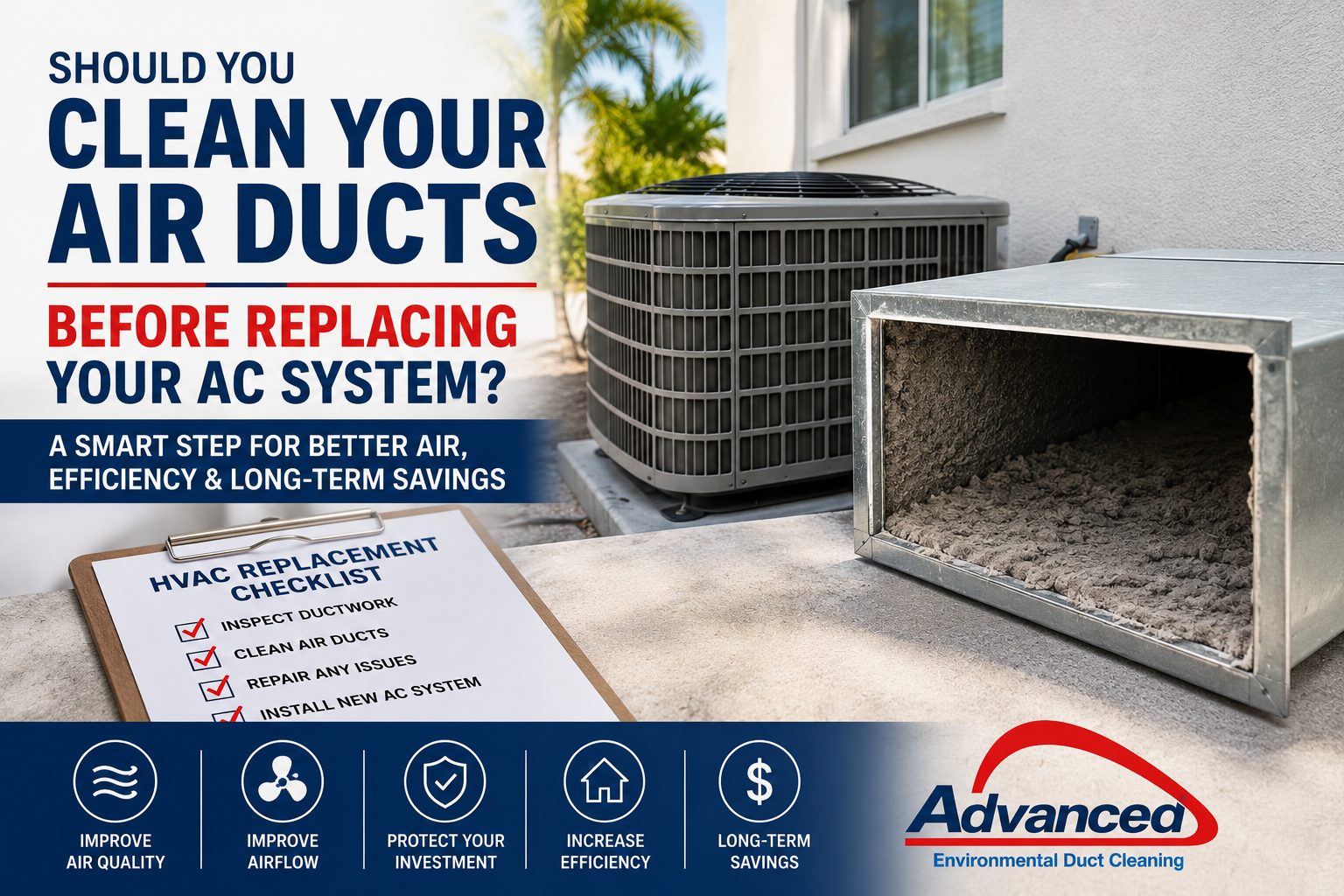 Should You Have Your Air Ducts Cleaned Before Replacing Your AC System?