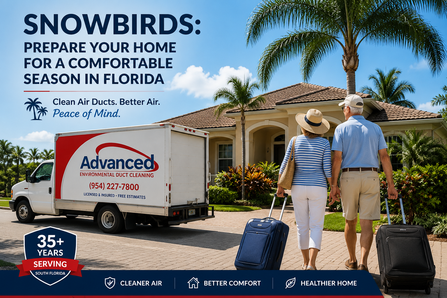 Why Snowbirds Should Schedule Air Duct Cleaning Before Returning to South Florida