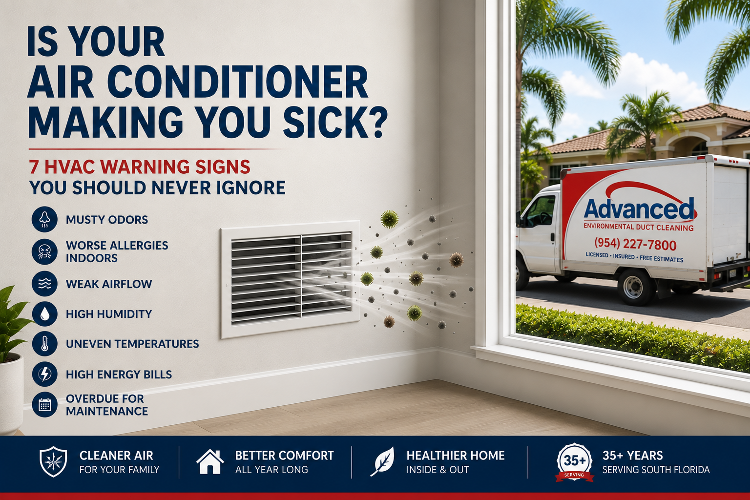 Is Your Air Conditioner Making You Sick? 7 HVAC Warning Signs You Should Never Ignore