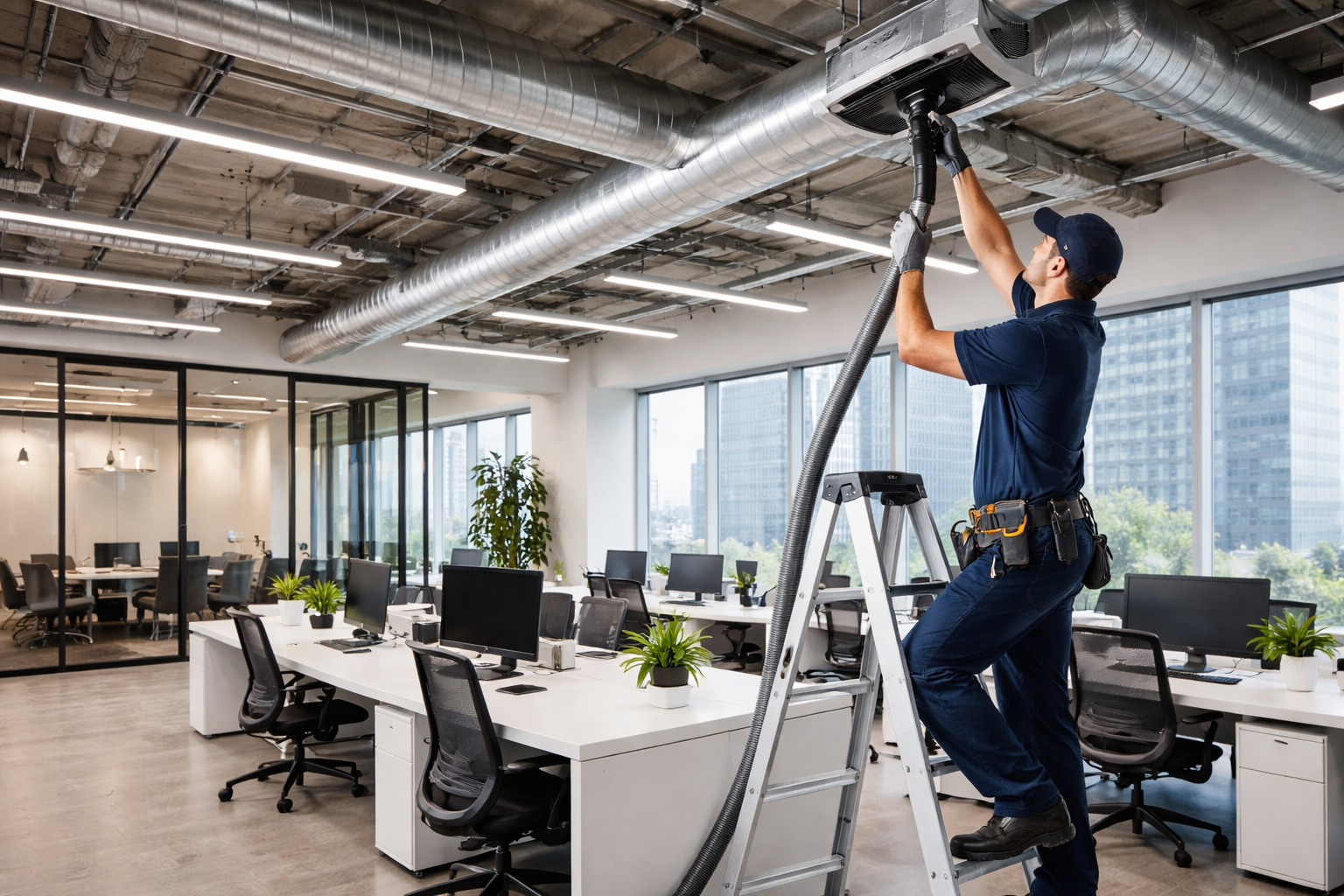 Commercial Air Duct Cleaning for Office HVAC Systems