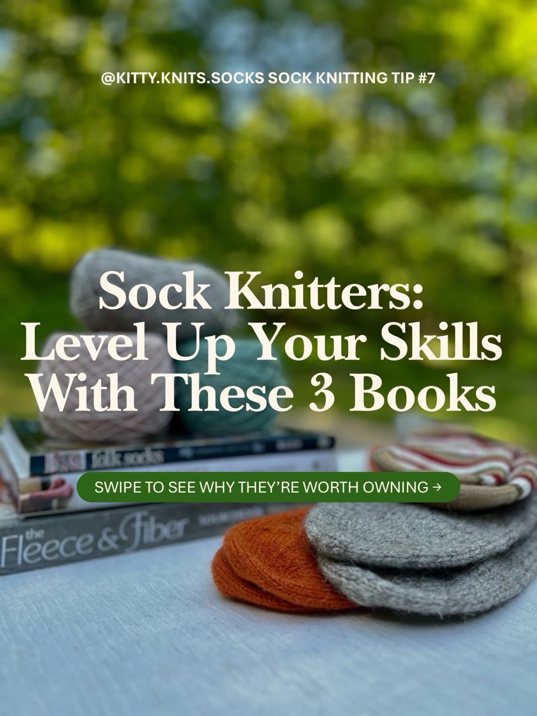 Here are 3 sock knitting books that can genuinely improve your sock knitting&mdash;not just add more patterns to your collection. 🧦📚

These books have been a tremendous help not only in the beginning of my sock knitting journey, but they also conti