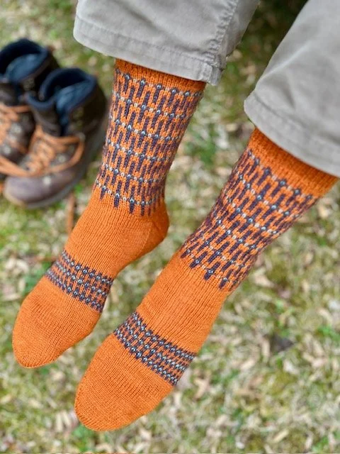 men's hand-knit socks