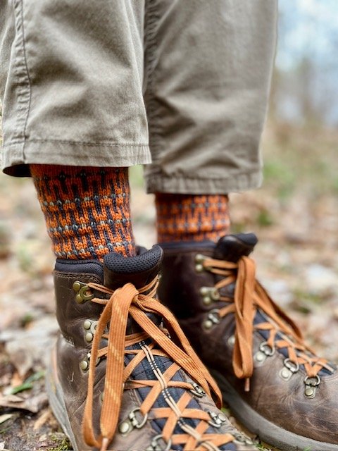 men's hand-knit socks