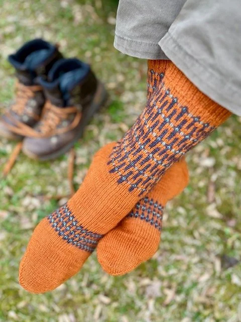 men's hand-knit socks