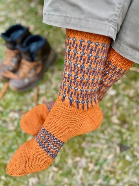 men's hand-knit socks