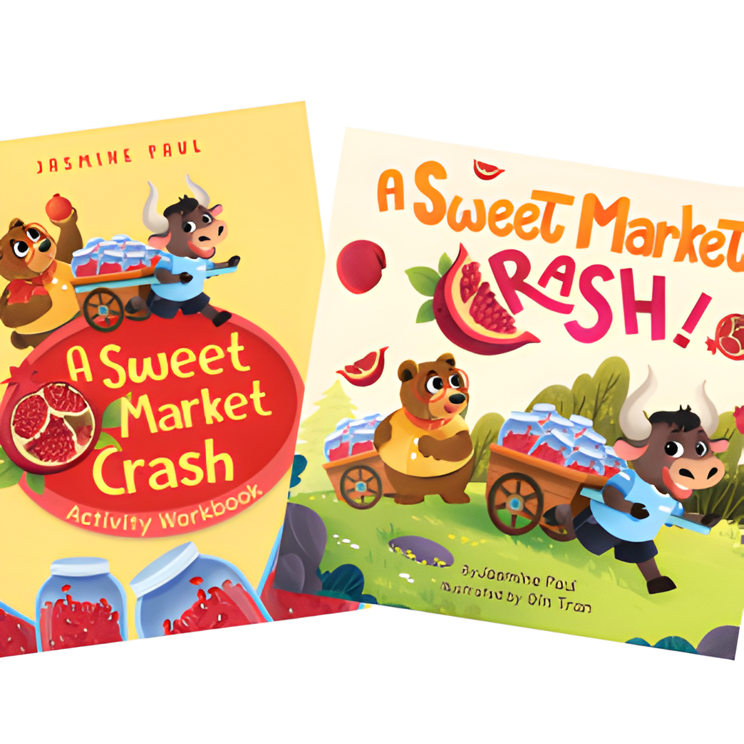 A Sweet Market Crash Set – A Children’s Book + Workbook