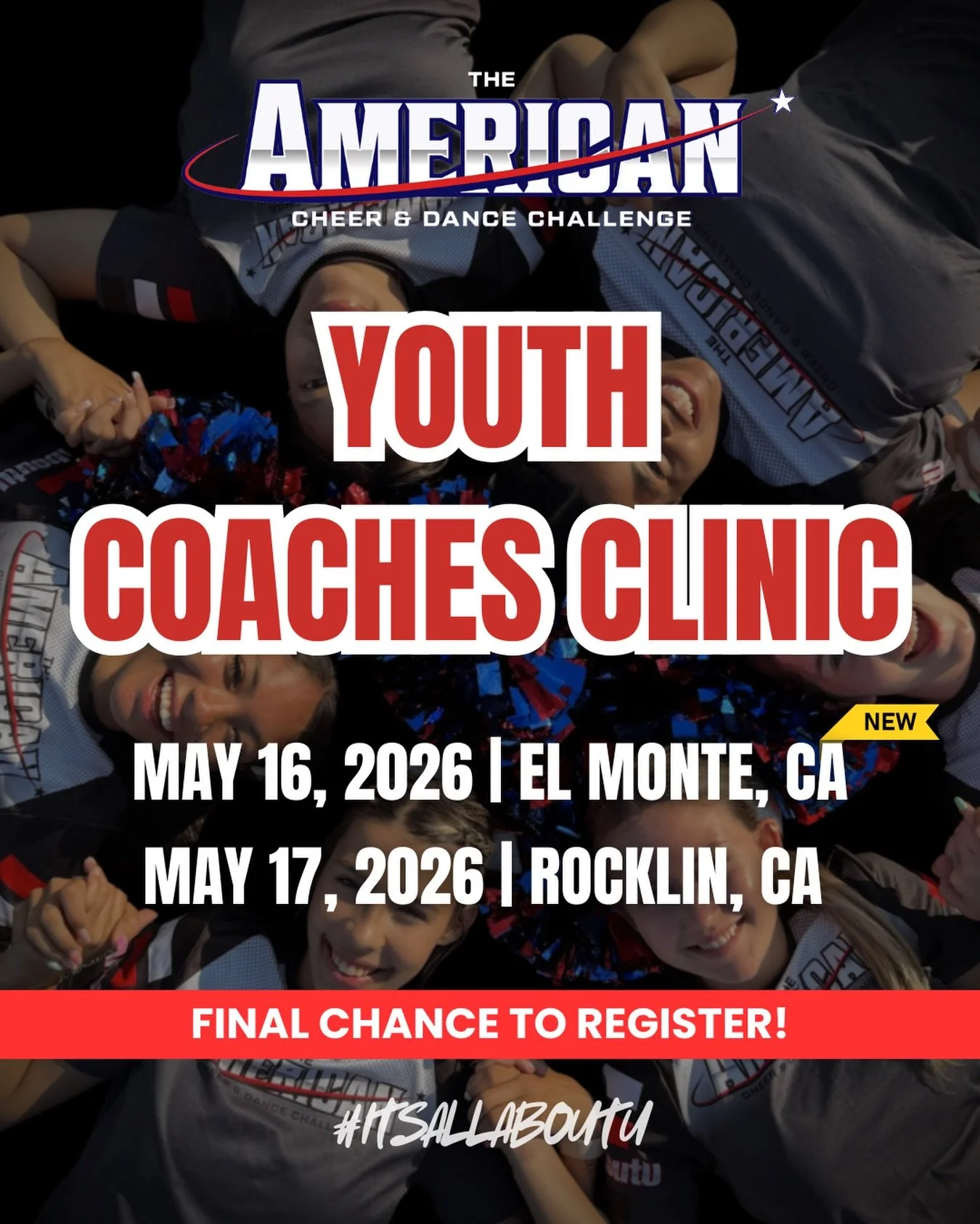 YOUTH COACHES CLINIC 📣 FINAL OPPORTUNITY TO REGISTER!

ACDChallenge is proud to host our 3rd Annual Youth Coaches Clinic &amp; Training, designed to help coaches gain knowledge, skills, and tips to help athletes grow in the sport we all love. JR COA