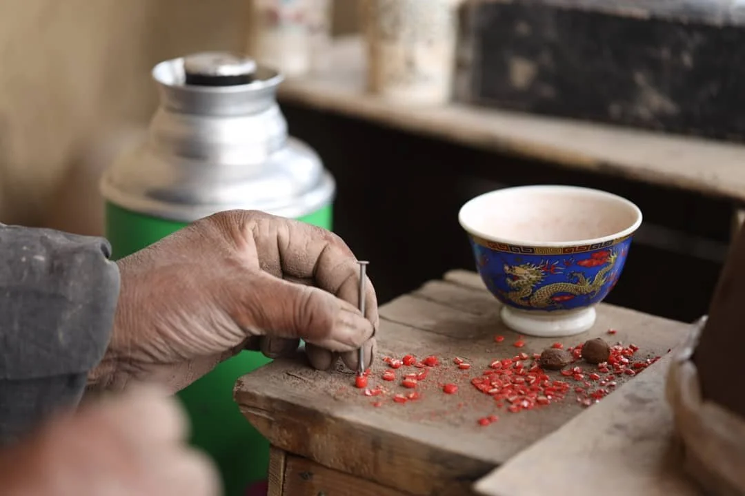 Likir Pottery breaking churu