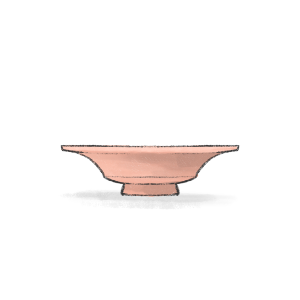 Ghagma.  An open, shallow bowl used for serving food, a local equivalent of a plate.