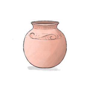 Jhopkar. A large pot used to churn butter.