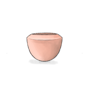 Lhumzed. A bowl often depicted in the hands of the Buddha and used in monasteries.