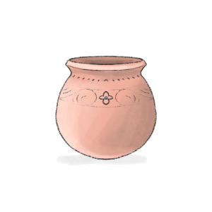 Tangtur galu. Smaller vessels used to store thangtur and tsagmo (a dish made from leftovers).