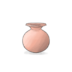Kyakshad galu. A handheld vessel used to discard ritual remnants such as used tea leaves, salt, skotse (chives), and barley after prayers.