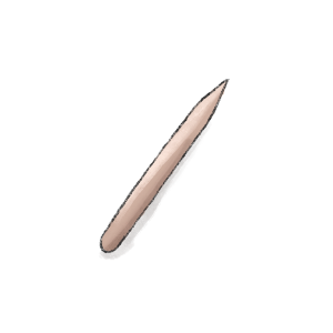 purcha. Round-tipped, tapered tools for piercing small holes, especially in incense pots