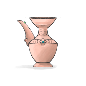 Chambing. Vessels used to offer water to deities during ceremonies.