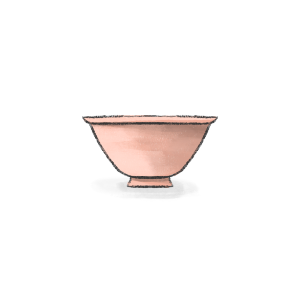 Ting. Small cups used to hold water in monasteries and prayer rooms.