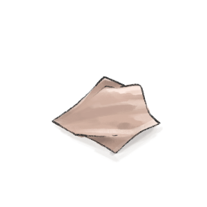 Tsampis. Goat skin used to achieve a smooth surface finish.