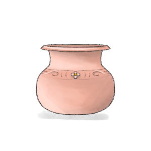 Lhigee. Pot used to boil water and tea.