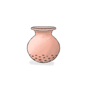 Dhastoo. Used to cook rice. Similar to a changza but with perforations like a moktoo and a wider neck.