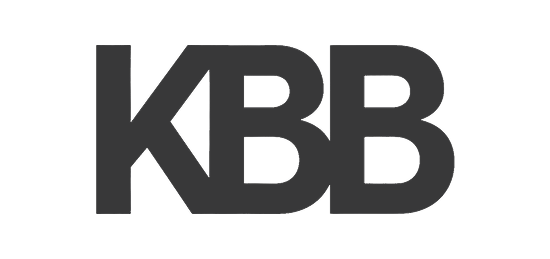 KBB logo in black and white with large letters KBB.