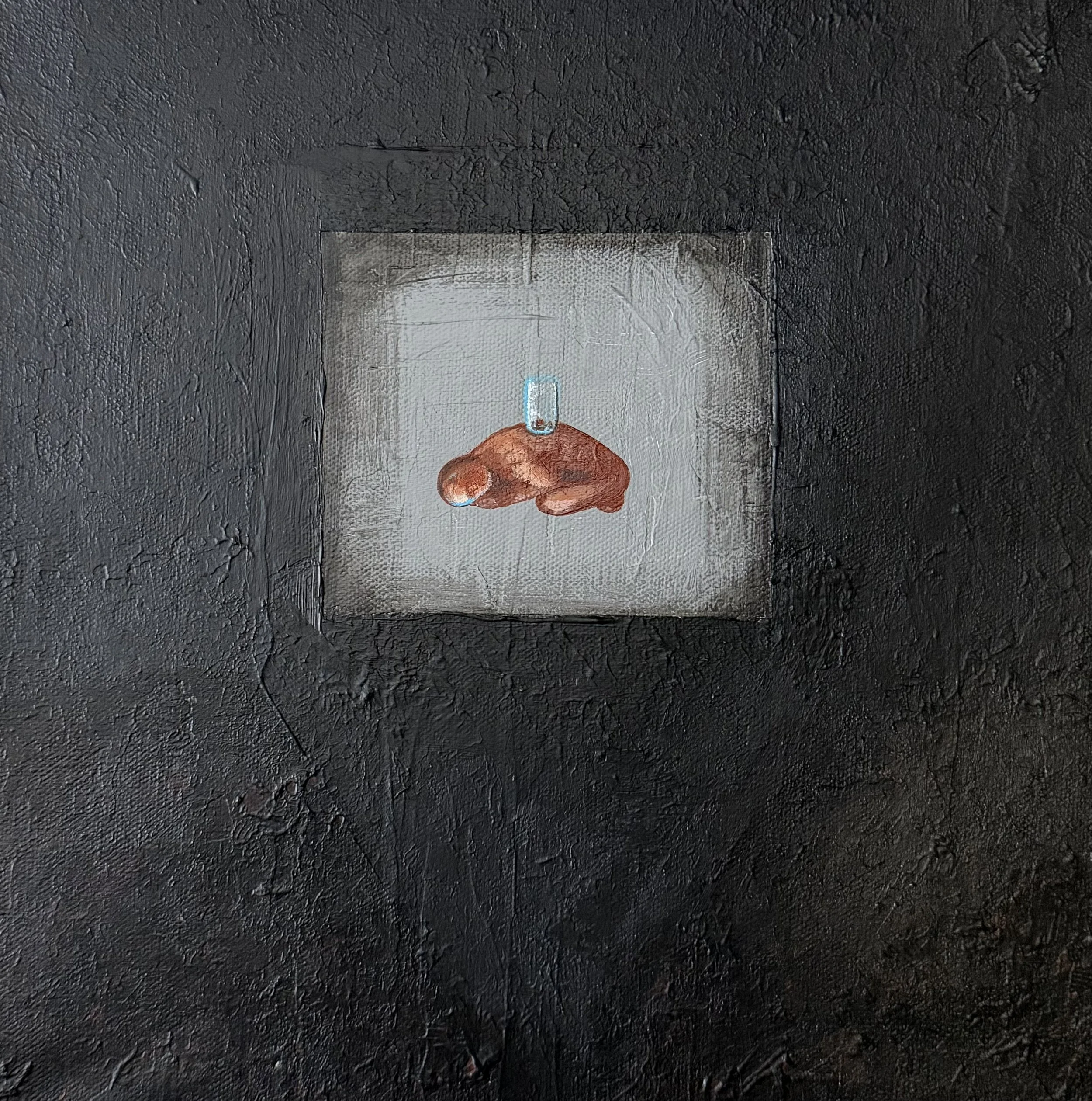 “The Volume of an Empty Glass”, 2026
12 x 12” acrylic gallery canvas