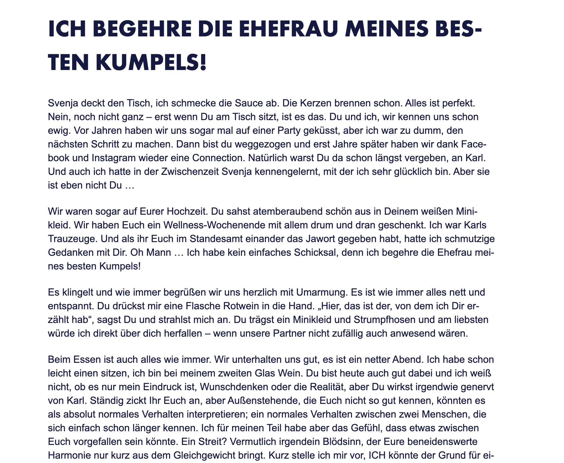 Erotische Geschichte