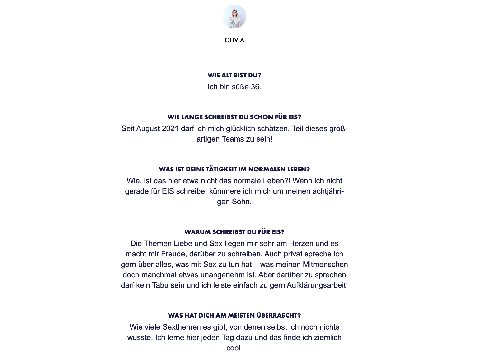 Mein Autorenprofil auf EIS.de