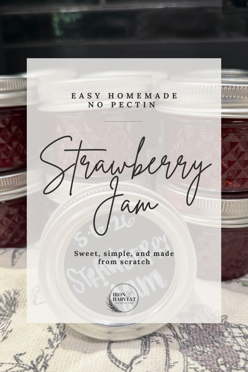 easy homemade strawberry jam no pectin small batch recipe in jars