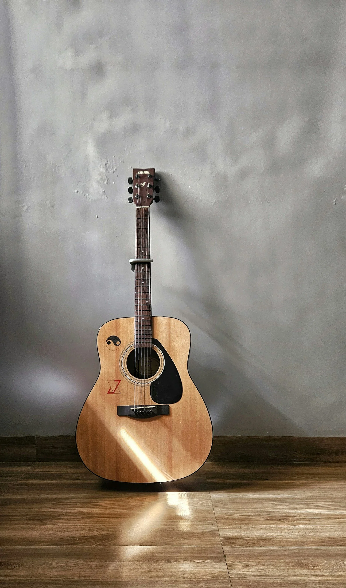 John Doe receiving his first guitar.  