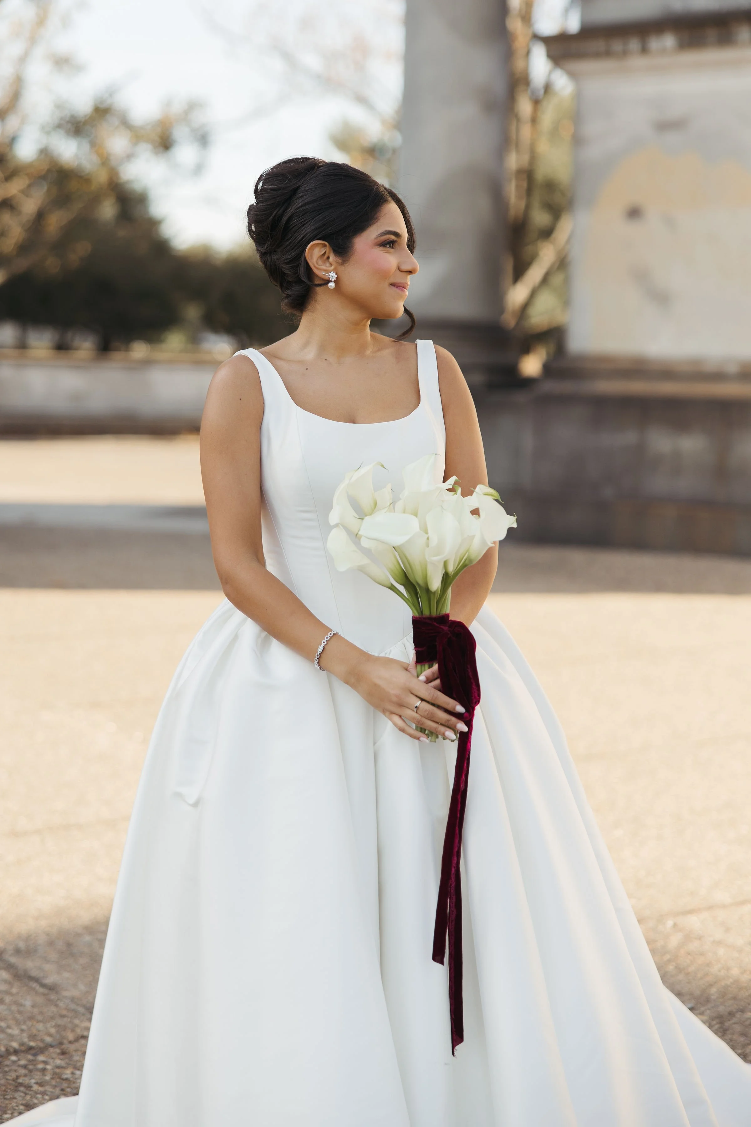 Bride getting ready for her wedding. TLC Bridal on location hair in Levittown, Pa. Taylor Cline, Bridal glam waves, timeless bridal hair, bridal bun, luxury bridal hair, bridal for brides based in Levittown, Pa