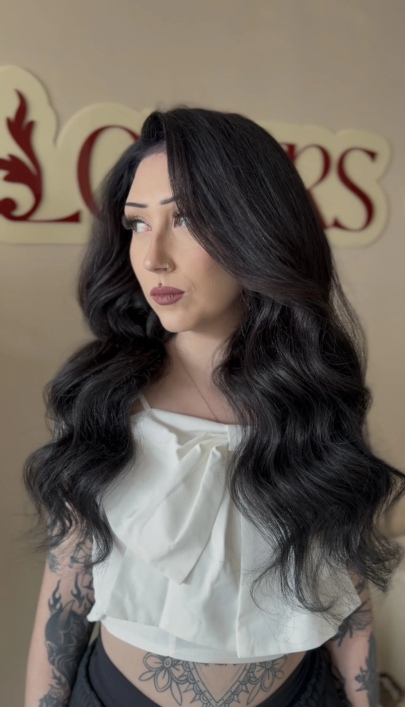 Bride getting ready for her wedding. TLC Bridal on location hair in Levittown, Pa. Taylor Cline, Bridal glam waves, timeless bridal hair, bridal bun, luxury bridal hair, bridal for brides based in Levittown, Pa