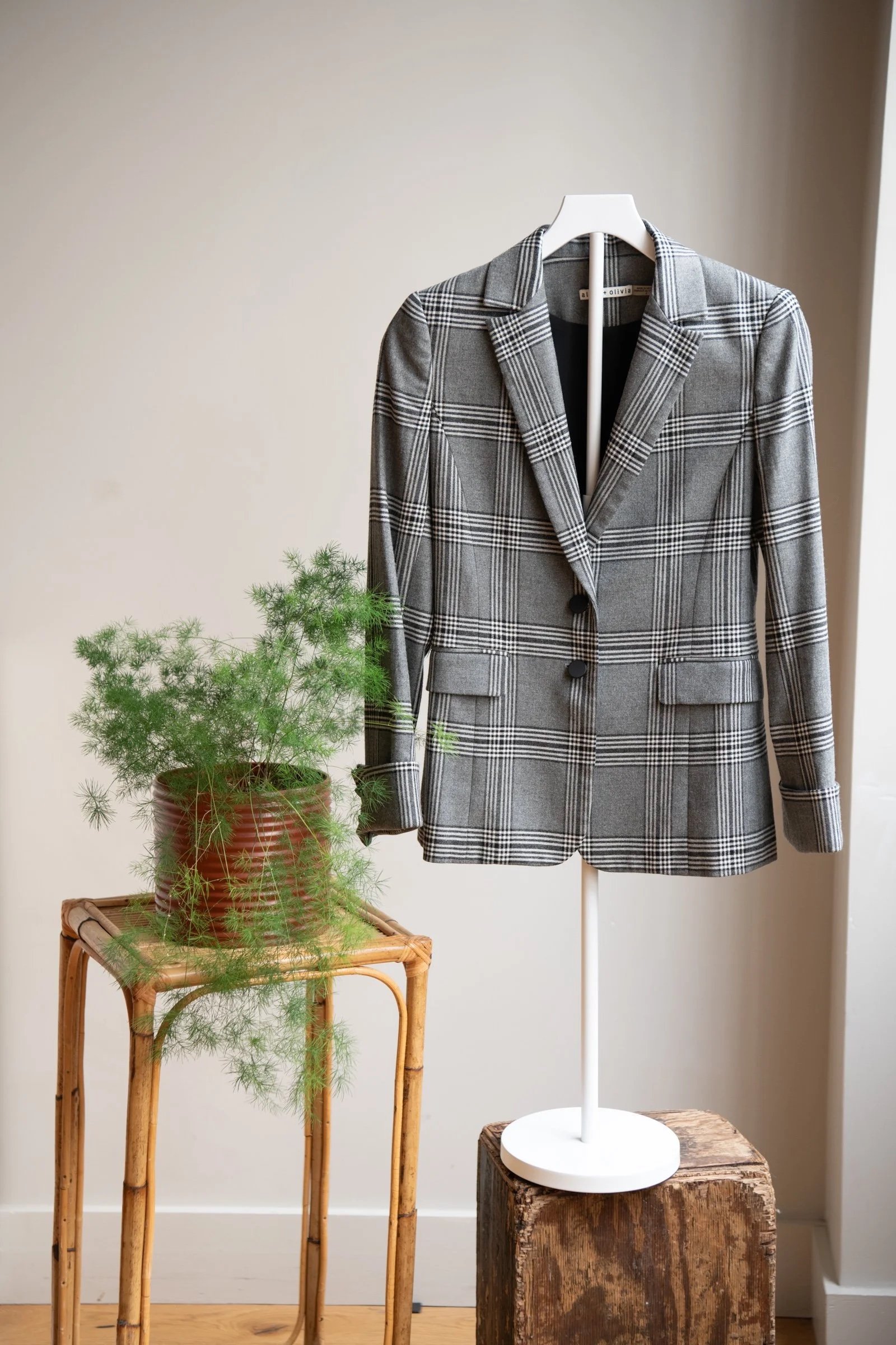 Alice & Olivia Plaid Blazer | Size 0